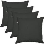 Kopu® Prisma Sierkussen 45x45 cm set 4st - Antraciet