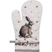 Clayre & Eef Ovenwant 18x30 cm Beige Katoen