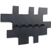 Spinder Design kapstok Tetromino - Zwart - 5 haken