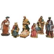 Kerstgroep poly 7 figuur h15 cm mlt