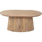 Salontafel Ovaal Naturel Hout - 90x55x38cm - Salvador