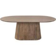 Eettafel Ovaal Naturel Hout - 160x100x76cm - Salvador