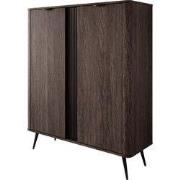 Meubella - Victoria - Dressoir - Donker eiken - 113x38x134 cm