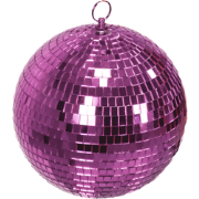 Christmas Decoration -  Christmas Hanger - Discoball - Foam - Pink - 2...