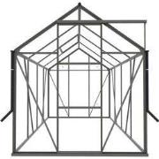 Tuinkas Kate II Full Options groengrijs 3 mm veiligheidsglas