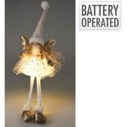 Engelmeisje m led 60 cm roze