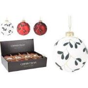 Kerstbal 80 mm 3ass kleuren