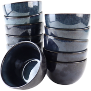 OTIX Soepkommen - zonder Oor - Set van 12 - Schaaltjes - 600ml - Blauw...