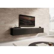 Meubella - TV-Meubel Dixon - Zwart Visgraat - 180 cm