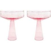 Champagne Coupe Claude | set van 2 | roze