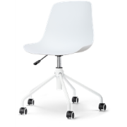 Nout-Pip bureaustoel wit - wit onderstel