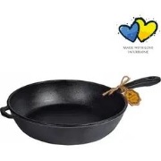 Gietijzeren hapjespan - ø 26 x 6 cm - Zwart