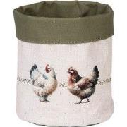 Clayre & Eef Broodmand Ø 15x16 cm Beige Katoen