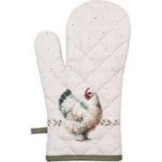 Clayre & Eef Ovenwant 18x30 cm Beige Katoen