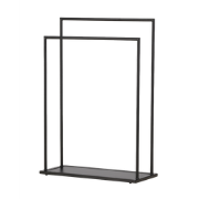 Eva zwart metalen kledingrek - 100 x 70 cm