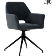 Eetkamerstoel Tess - Velvet Antraciet