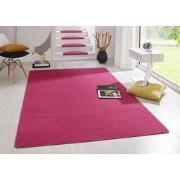 Uni Laagpolig Effen Vloerkleed - Fancy - Roze / Pink - 133x195 cm