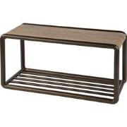 Schoenenbank Bruin Metaal - 80x35x40cm - Luno