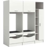 Wasmachine Ombouwkast Free 3 delige set  in Wit - 182x195x68 cm