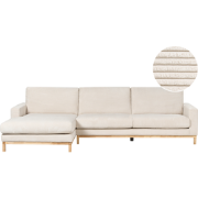 SIGGARD II - Hoekbank - Lichtbeige - Rechtszijdig - Corduroy