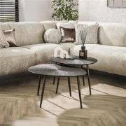 Hoyz Collection - Salontafel Brown Ray Metal Organisch - Brons Donkerb...