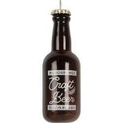 Clayre & Eef Kersthanger Fles Ø 5x13 cm Bruin Glas