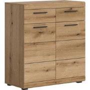 Scout Schoenenkast 2 Lades 2 Deuren, Eik Decor