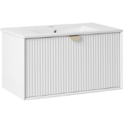 BONAIRE - Wastafelmeubel - Wit - 80 x 43 cm - Hout