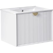 BONAIRE - Wastafelmeubel - Wit - 60 x 43 cm - Hout