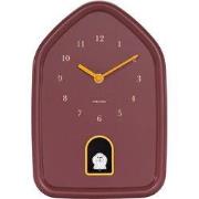 Karlsson - Wandklok Modern Doggy - Bordeauxrood- Ø29,1cm