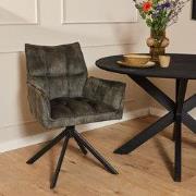 Eetkamerstoel Dani | Velvet Hunter Green - Groen - 56 x  x 65