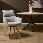 Eetkamerstoel Jona | Taupe - 80 x 67 x 61 - Stof