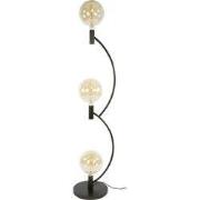 Vloerlamp Zwart - 3-lichts - 35x30x160cm - Arcus