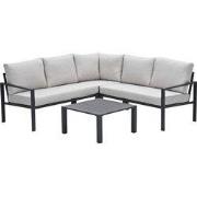 Garden Impressions Springs lounge hoekset carbon black - desert sand