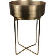 Clayre & Eef Bloempot Ø 30x48 cm Goudkleurig IJzer