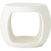 MUST Living Coffee table Camber large,40x50x45 cm, fiber cement white