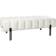 CAREY - Bankje - Gebroken wit - Polyester