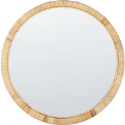 ANLEZY - Wandspiegel - Naturel - Rotan