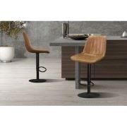 Bar stool 'Barcelona' PU Ote Topper 02 Cognac - 43 x  x 36.0 - Kunstle...