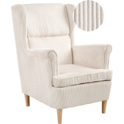 ABSON - Fauteuil - Lichtbeige - Corduroy