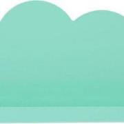 Wandplankje met met Muurstickers groen wolkje