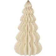 Boom origami kalk polyresin wit/goud m 15x15x28,5 cm