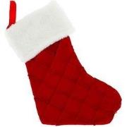 Unique Living - Kerstsok Clover - 42x25cm - Rood