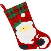 Unique Living - Kerstsok Mickel - 42x25cm - Rood