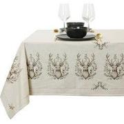 Unique Living - Tafelkleed Elias - 145x300cm - Wit