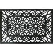 Clayre & Eef Deurmat 60x40 cm Zwart Rubber