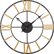 VALSOT - Wandklok - Zwart - IJzer