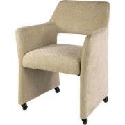 Eetkamerstoel Zand - Incl. Wieltjes - Jaroq - Forma - Set van 2