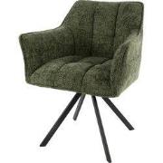 Eetkamerstoel Groen - Draaibaar - Alura - Set van 2