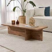 Rechthoekige salontafel Portland dennenhout melamine 120x45x30 cm